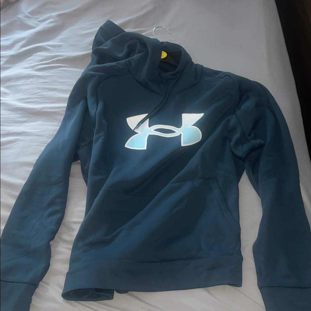 Under Armour Hoodie (dark blue with ombre logo)